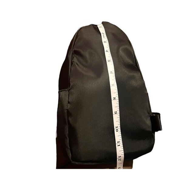 Custom Black Red Stripe Gold Bumble Bee Star Embellished Sling Messenger Bag - Picture 5 of 8